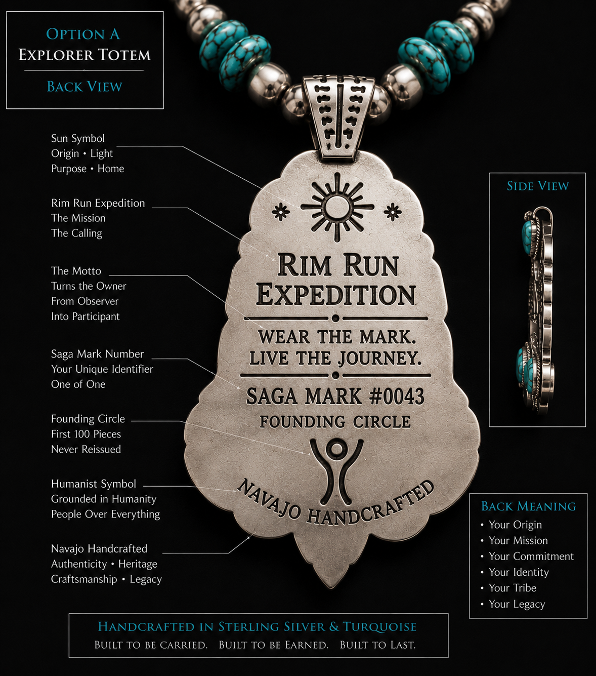 Rim Run Expedition Medallion — Back