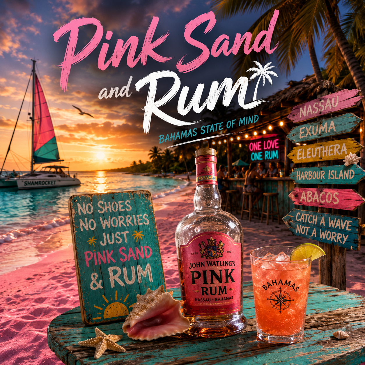 Pink Sand and Rum
