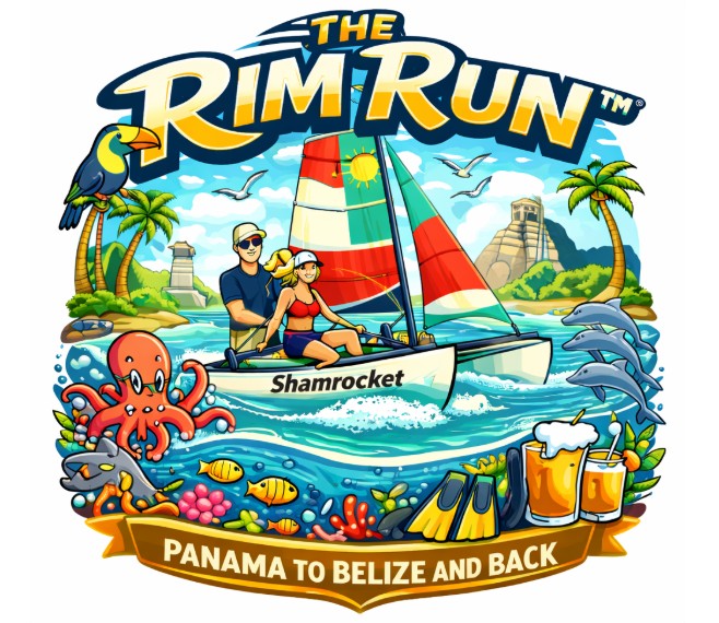Rim Run – Hobie Getaway at anchor
