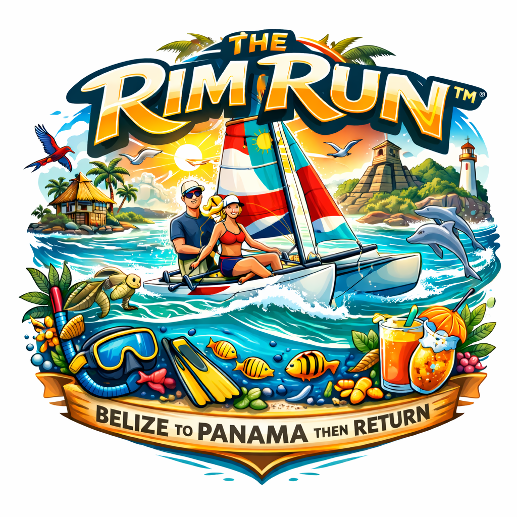 Rim Run – Hobie Getaway at anchor